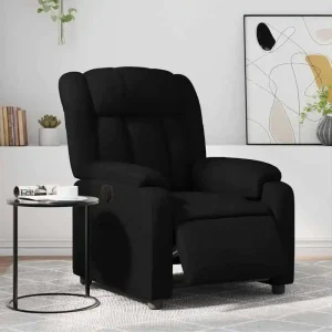 Black living room sofa. Comfortable, stain-resistant, and easy to clean; sturdy metal frame; suitable for home relaxation.