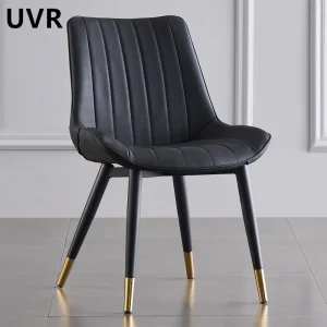 UVR Light Luxury Restaurant Chairs High Quality Leisure Backrest Chairs Living Room Iron Chairs Hotel Kitchen Dining Chairs